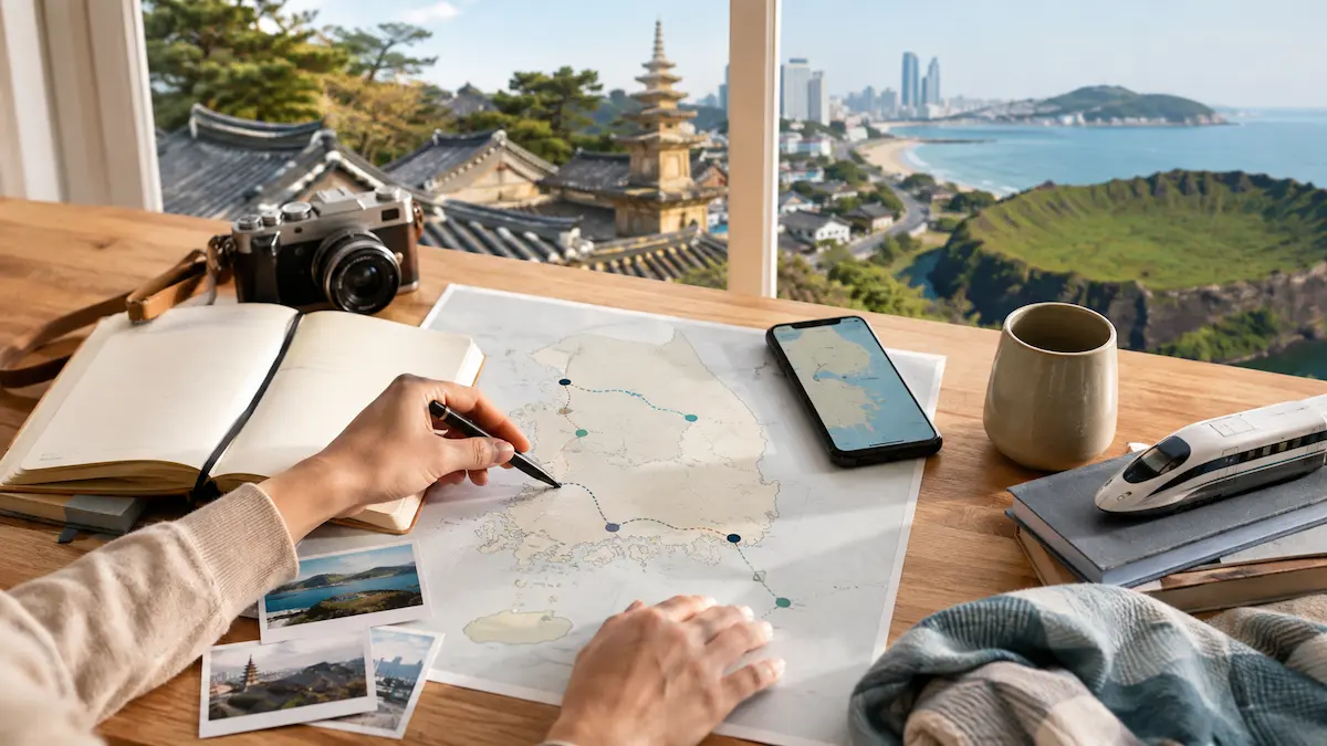 Traveller planning Korea itineraries for Seoul, Gyeongju, Busan and Jeju